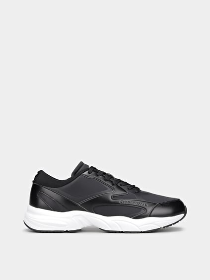 Calvin Klein Calvin Kleın Erkek Yüksek Tabanlı Fileli Siyah Sneaker YM0YM01104-0GM