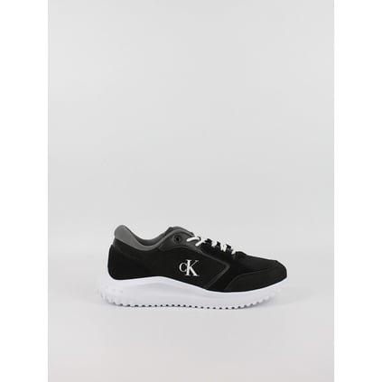 CALVIN KLEIN Calvin Kleın Erkek Yüksek Rahat Taban Deri Siyah Sneaker YM0YM01145-0GP
