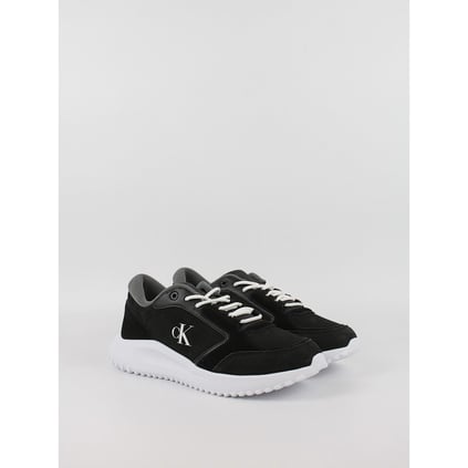 CALVIN KLEIN Calvin Kleın Erkek Yüksek Rahat Taban Deri Siyah Sneaker YM0YM01145-0GP