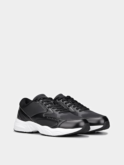 Calvin Klein Calvin Kleın Erkek Yüksek Tabanlı Fileli Siyah Sneaker YM0YM01104-0GM