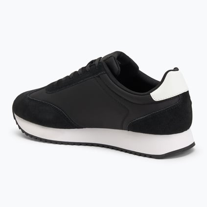 Calvin Klein Calvin Klein Erkek Yuvarlak Burun Lamine Deri Bağlamalı Orta Kalın Topuk Siyah Sneaker YM0YM01325-0GM