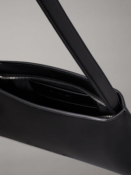 Calvin Klein Calvin Kleın Kadın Ayarlanabilir Omuz Askılı Marka Logo Baskılı Deri Gri Omuz Çantası K60K612550-BEH