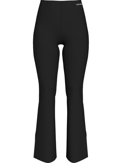 CALVIN KLEIN Calvin Kleın Kadın Beli Lastikli Dar Kalıp Geniş Yırtmaçlı Paça Siyah Tayt J20J225089-BEH