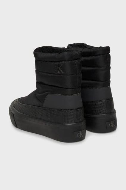 Calvin Klein Calvin Klein Kadın Boğaz Kısmı Bağlamalı Rahat Taban Düz Kalın Taban Siyah Bot YW0YW01977-0GJ