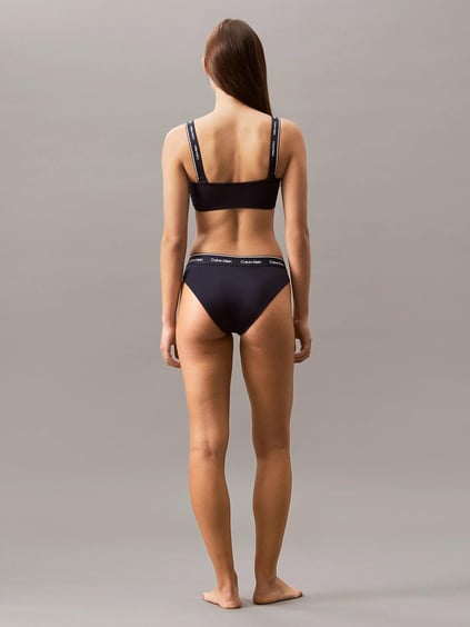 Calvin Klein Calvin Klein Kadın Calvin Klein İmzalı Elastik Bel Bandı Orta Yüksek Bel Lacivert Bikini Altı KW0KW02428-CEF