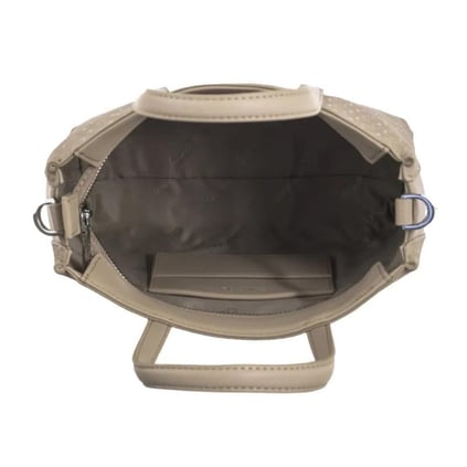 Calvin Klein Calvin Klein Kadın Çıkarılabilir Omuz Askılı Fermuarlı CK Monogram Dokulu Kahverengi Omuz Çantası K60K613023-W75