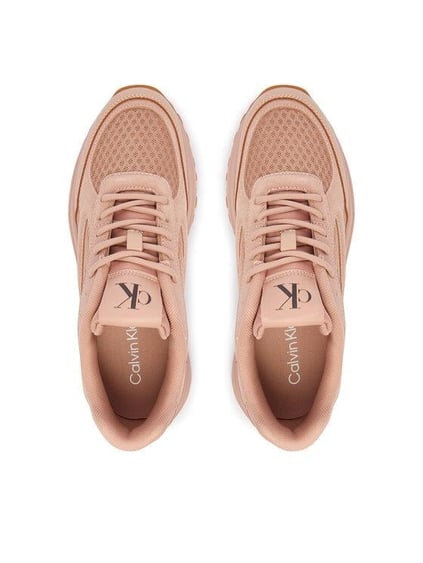 Calvin Klein Calvin Klein Kadın CK Logolu File Detaylı Yüksek ve Ekstra Konforlu Taban Pembe Sneaker YW0YW01994-0K0