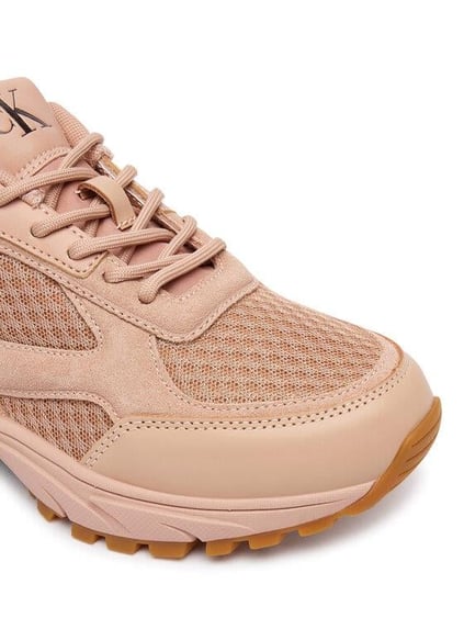 Calvin Klein Calvin Klein Kadın CK Logolu File Detaylı Yüksek ve Ekstra Konforlu Taban Pembe Sneaker YW0YW01994-0K0