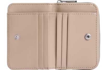 Calvin Klein Calvin Klein Kadın CK Yazı Detay Deri Fermuar Kapama Kart Ve Nakit Bölmeli Gri Cüzdan LV04K1004G-PBF