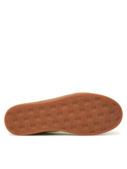 Calvin Klein Calvin Klein Kadın Deri Bağlamalı Düz Taban Yuvarlak Burun Ck Desenli Yeşil Sneaker YW0YW01767-02Q