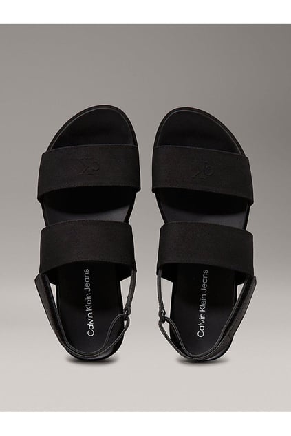 Calvin Klein Calvin Klein Kadın Dolgu Yüksek Topuklu Çift Bantlı Rahat Siyah Sandalet YW0YW01788-0GJ