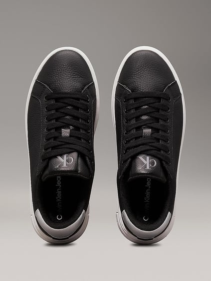 Calvin Klein Calvin Kleın Kadın Düşük Bilekli Platform Taban Deri Siyah Sneaker YW0YW01632-0GL