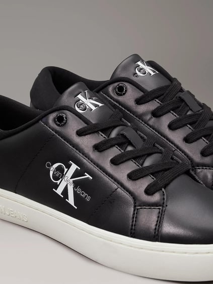 Calvin Klein Calvin Kleın Kadın Düz Taban Logo Baskılı Rahat Spor Stil Siyah Sneaker YW0YW01444-0GO
