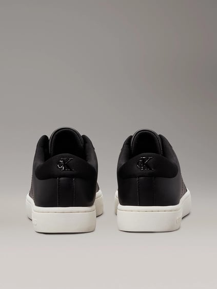 Calvin Klein Calvin Kleın Kadın Düz Taban Logo Baskılı Rahat Spor Stil Siyah Sneaker YW0YW01444-0GO