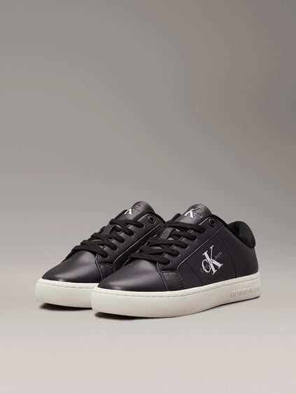 Calvin Klein Calvin Kleın Kadın Düz Taban Logo Baskılı Rahat Spor Stil Siyah Sneaker YW0YW01444-0GO