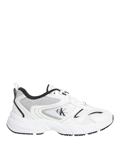 Calvin Klein Calvin Kleın Kadın Eva Kauçuk Tabanlı Fileli Beyaz Sneaker YW0YW01807-01W
