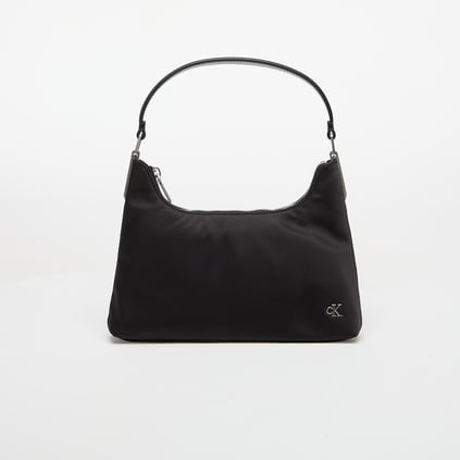 Calvin Klein Calvin Klein Kadın Fermuar Kapamalı CK Logolu Kısa Askılı Siyah Omuz Çantası LV04K3219G-UB1