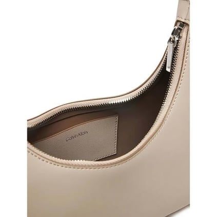 Calvin Klein Calvin Klein Kadın Fermuar Kapama Kısa Deri Kulp Bej Omuz Çantası LV04F3272G-338