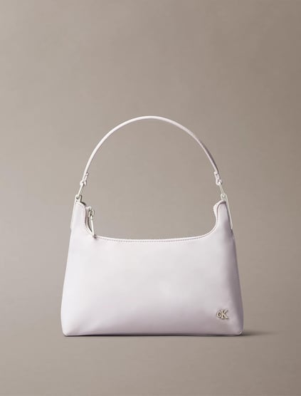 Calvin Klein Calvin Klein Kadın Fermuar Kapamalı CK Logolu Kısa Askılı Lila Omuz Çantası LV04K3219G-VUW