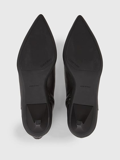 Calvin Klein Calvin Kleın Kadın Hakiki Deri Sivri Burun Yüksek Topuklu Siyah Klasik Topuklu Ayakkabı HW0HW01838-BEH