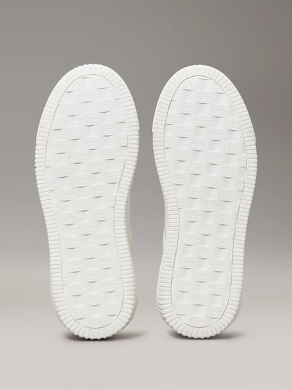 Calvin Klein Calvin Kleın Kadın Kalın Rahat Taban Deri Beyaz Sneaker YW0YW01670-0K6