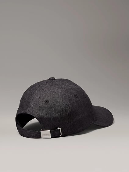 Calvin Klein Calvin Klein Kadın Keten Karışımlı Rahat Nefes Alabilen Kumaş CK Kabartmalı Ayarlanabilir Metal Tokalı Siyah Spor Şapka K60K613118-BEH
