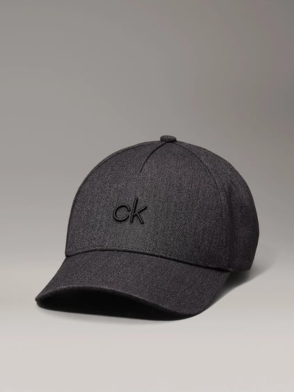 Calvin Klein Calvin Klein Kadın Keten Karışımlı Rahat Nefes Alabilen Kumaş CK Kabartmalı Ayarlanabilir Metal Tokalı Siyah Spor Şapka K60K613118-BEH