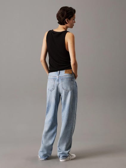 Calvin Klein Calvin Klein Kadın Kolsuz Transparan Reqular Fit Siyah Bluz J20J225316-BEH
