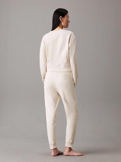 Calvin Klein Calvin Kleın Kadın Lastikli Paça Regular Fit Normal Paça Bej Eşofman Altı 000QS7262E-JB1