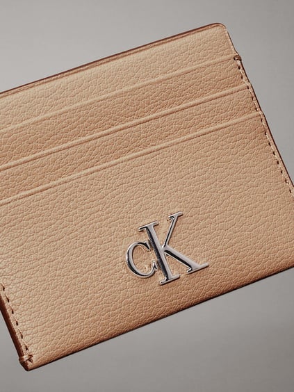 Calvin Klein Calvin Kleın Kadın Logolu İç Bölmeli Bej Kartlık K60K612746-PBF