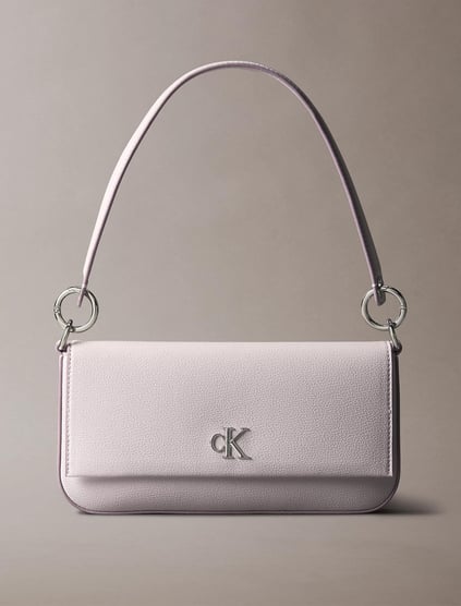 Calvin Klein Calvin Klein Kadın Manyetik Kapamalı Çıkarılabilir Omuz Askılı Metalik CK Logolu Mor Omuz Çantası LV04K3161G-VUW
