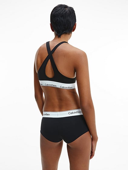 Calvin Klein Calvin Kleın Kadın Marka Logolu Askılı Spor Giyim Günlük Siyah Büstiyer 000QF1654E-001