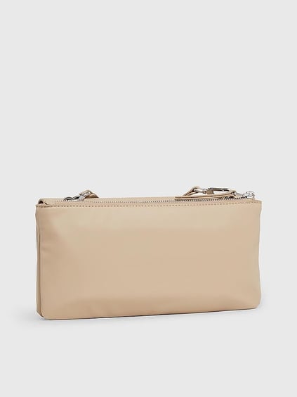 Calvin Klein Calvin Kleın Kadın Marka Logolu Çoklu Kart Bölmeli Suni Deri Gri El Çantası K60K611336-PFA