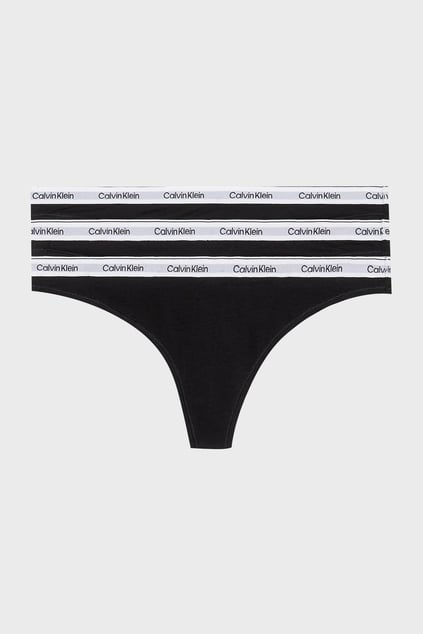 Calvin Klein Calvin Kleın Kadın Marka Logolu Rahat Kesim Siyah Külot 000QD5209E-UB1