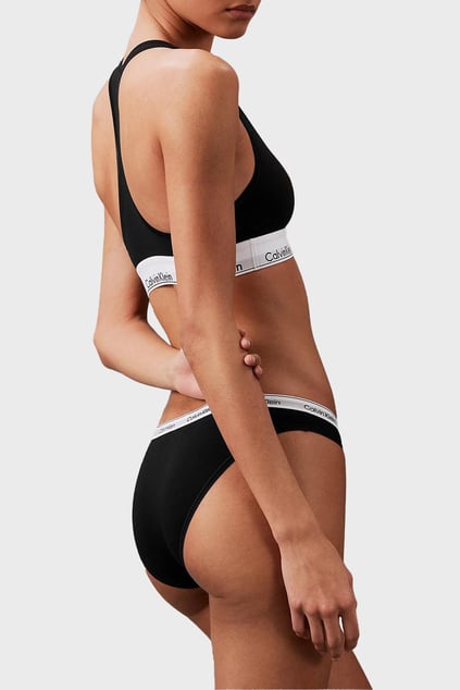Calvin Klein Calvin Kleın Kadın Marka Logolu Rahat Kesim Siyah Külot 000QD5207E-UB1