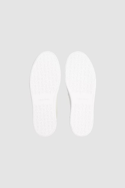 Calvin Klein Calvin Kleın Kadın Marka Logolu Bağcıklı Kaydırmaz Tabanlı Günlük Bej Sneaker HW0HW01865-ACG