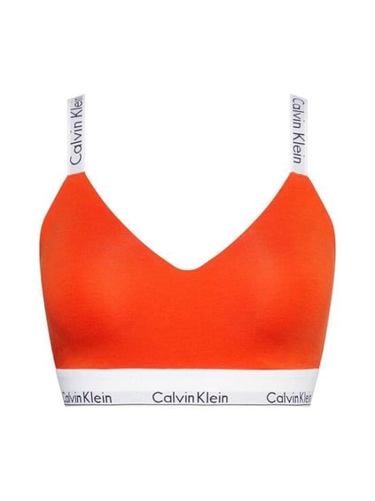 Calvin Klein Calvin Kleın Kadın Marka Logolu Askılı Spor Giyim Günlük Turuncu Büstiyer 000QF7060E-1TD