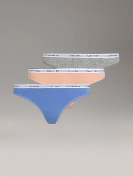 Calvin Klein Calvin Klein Kadın Marka Logolu Rahat Kesim Mavi - Pembe Külot 000QD5209E-W9G