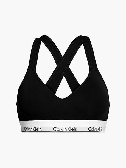 Calvin Klein Calvin Kleın Kadın Marka Logolu Askılı Spor Giyim Günlük Siyah Büstiyer 000QF1654E-001