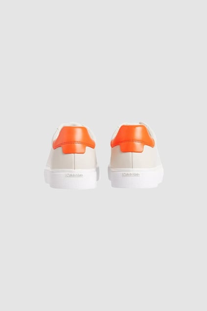 Calvin Klein Calvin Kleın Kadın Marka Logolu Bağcıklı Kaydırmaz Tabanlı Günlük Bej Sneaker HW0HW01865-ACG