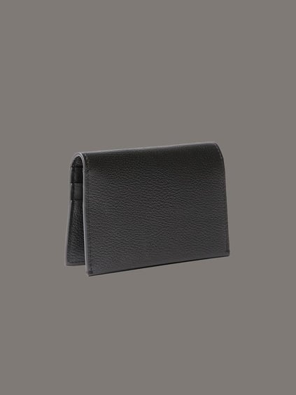 Calvin Klein Calvin Klein Kadın Metalik CK Logolu Çıtçıt Kapamalı RFID Korumalı Deri Siyah Cüzdan LV04F1063G-UB1