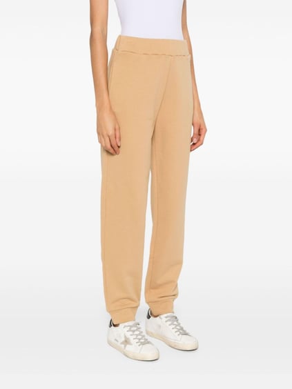 Calvin Klein Calvin Kleın Kadın Normal Belli Pamuklu Logo Desenli Bej Spor Eşofman Altı K20K207214-GC3