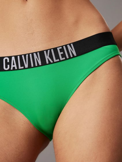 Calvin Klein Calvin Klein Kadın Normal ve Elastik Bel Bantlı Astarlı Yeşil Bikini Altı KW0KW02856-L1X