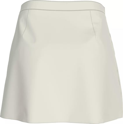Calvin Klein Calvin Kleın Kadın Normal Bel Pürüzsüz Kumaş Düğmeli Mini Beyaz Etek J20J224863-YBI
