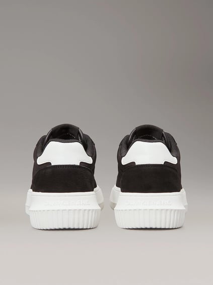 Calvin Klein Calvin Klein Kadın Normal Rahat Taban Dikiş Detaylı Düşük Bilekli Siyah Sneaker YW0YW01768-0GM