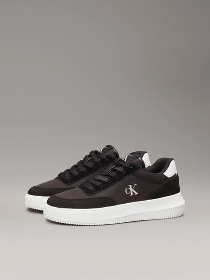 Calvin Klein Calvin Klein Kadın Normal Rahat Taban Dikiş Detaylı Düşük Bilekli Siyah Sneaker YW0YW01768-0GM