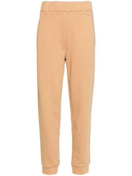 Calvin Klein Calvin Kleın Kadın Normal Belli Pamuklu Logo Desenli Bej Spor Eşofman Altı K20K207214-GC3