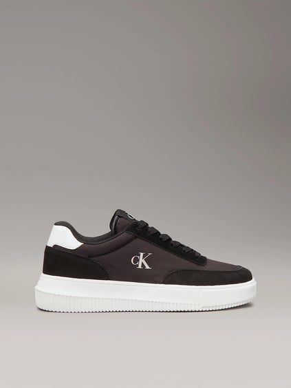 Calvin Klein Calvin Klein Kadın Normal Rahat Taban Dikiş Detaylı Düşük Bilekli Siyah Sneaker YW0YW01768-0GM
