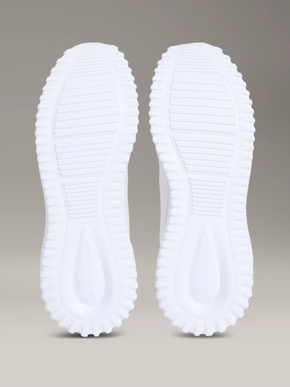 Calvin Klein Calvin Klein Kadın Orta Kalın Fileli Kumaş Yuvarlak Burun Rahat Taban Beyaz Sneaker YW0YW01851-01W