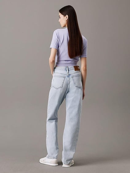 Calvin Klein Calvin Klein Kadın Pamuklu Straight Model 5 Cepli Mavi Jeans J20J225132-1AA
